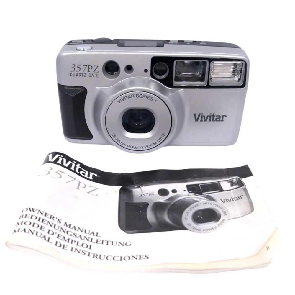 VTG Vivitar Series 1 357PZ Quartz Date 35mm Point & Shoot Camera 35-70mm Zoom